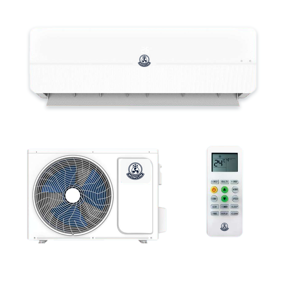 Climatiseur MonClim 3.5 kW prêt à poser, sans installateur — Jusqu'à 42m²